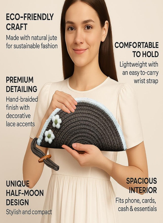 AURKA Brown Women Clutch W-10 x H-6 Inch Stylish Versatility Lightweight for Everyday Use - Image 2
